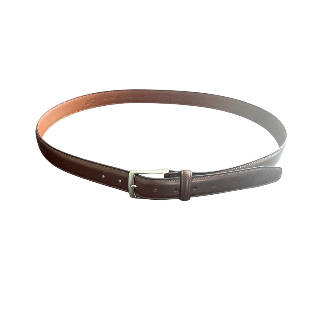 Milorde Men's Genuine‎ Leather Belt Brown Dress Casual Size 44